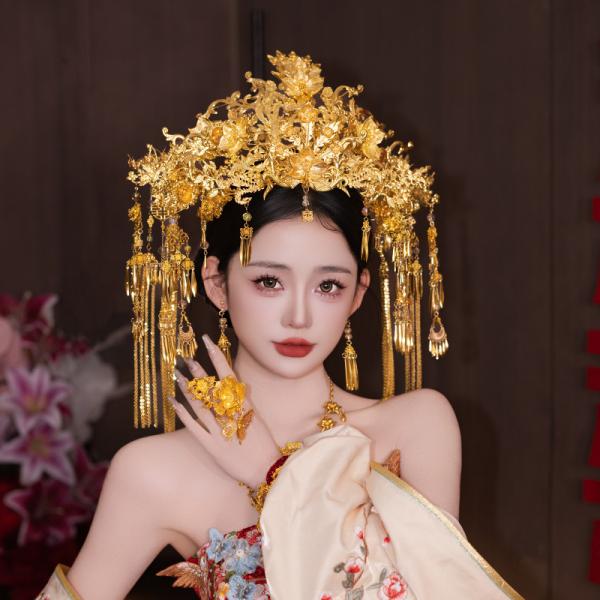 チャイナ風髪飾り 中華風 撮影 結婚式 MT086