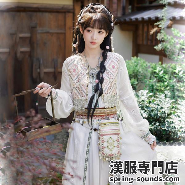 刺繍漢服 レディース　[香兰少女-淮水竹亭联名]