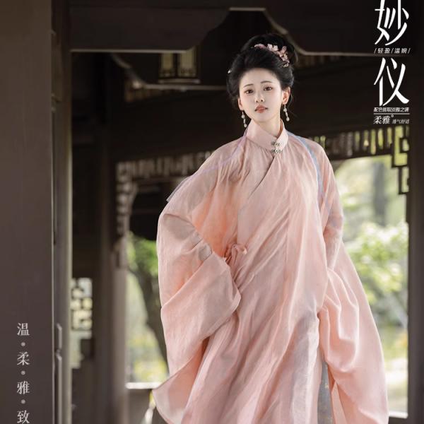 明制漢服広袖コート 5カラー展開  【重回汉唐妙仪】