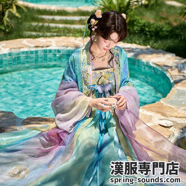 唐制レディース漢服　[十三余-夜光荷]
