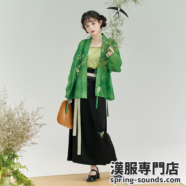 宋制レディース漢服 花朝记｜绿艾