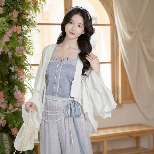 レディース漢服　清水溪【芋泥荔枝轻卡】