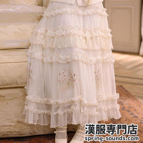 スカート　レディース　川黛时光：铃兰段段