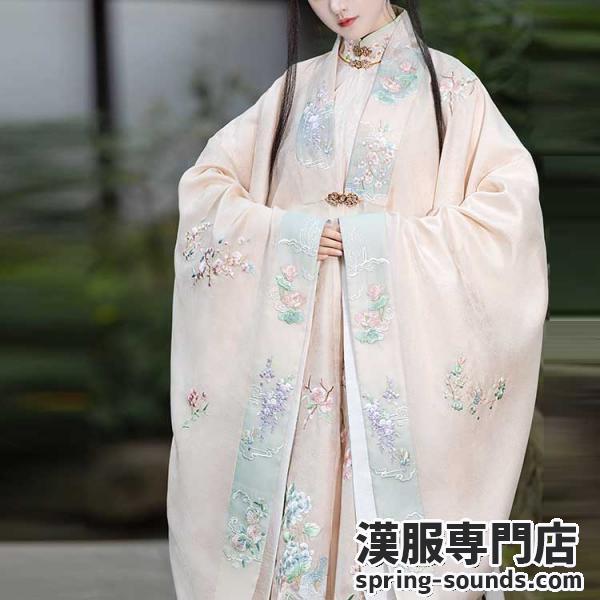 明制刺繍レディース漢服 【重回汉唐满庭芳】