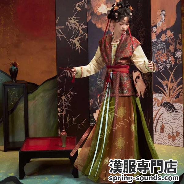 復元唐制レディース漢服 [朱雀南归]十三余×成都博物館コラボ