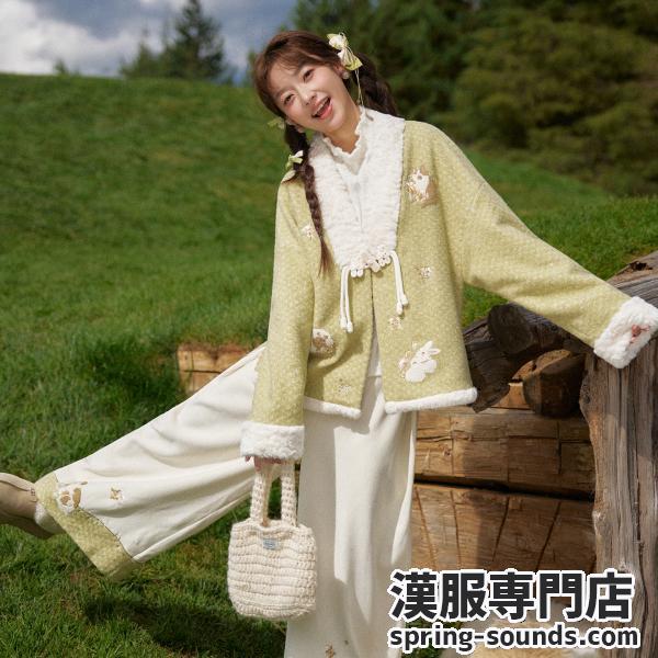 日常服　兎柄刺繍 猫柄刺繍 羊柄刺繍 [十三余-牧云]