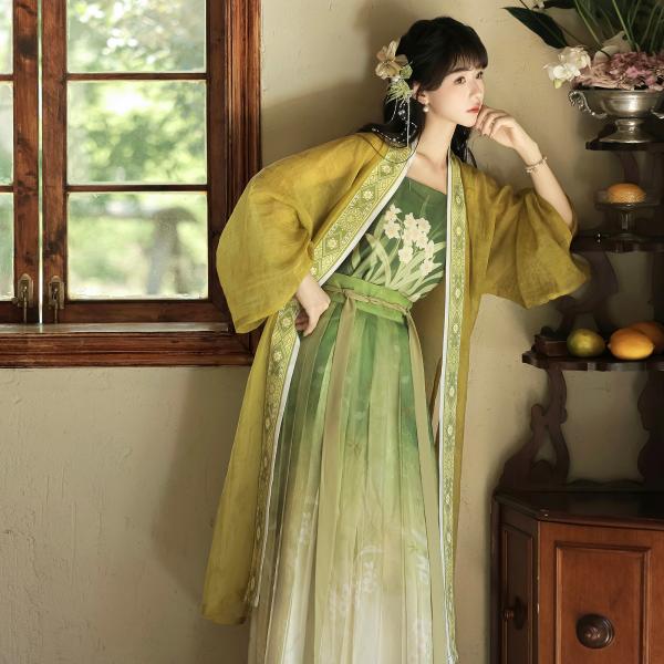 宋制レディース漢服　【水仙】