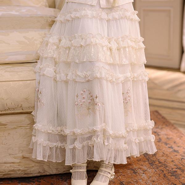 スカート　レディース　川黛时光：铃兰段段