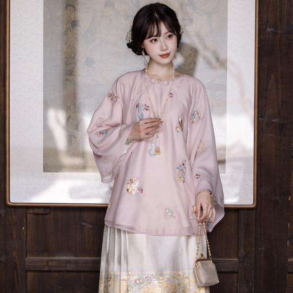 刺繍トップス　レディース　川黛时光：多宝阁