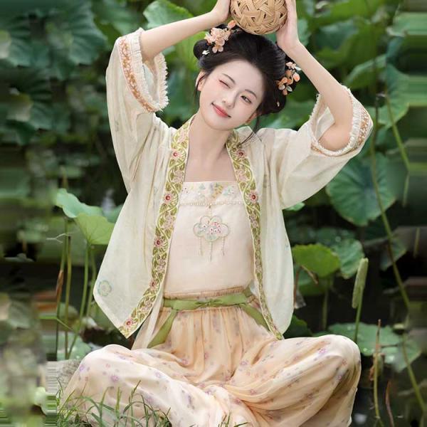 3点セット レディース漢服 【重回汉唐春晓】