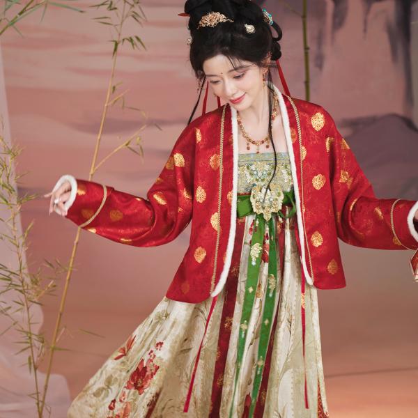 花柄刺繍 レディース漢服 [十三余--玉京芙蓉]