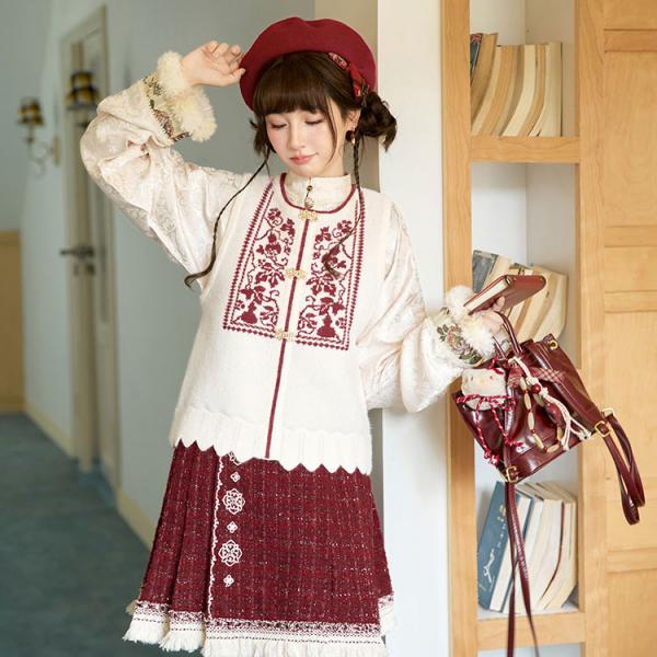 3点セット 日常漢服 レディース　【十三余--福禄花]】