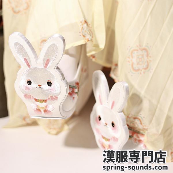 兎刺繍漢服靴 3カラー展開【花有约】