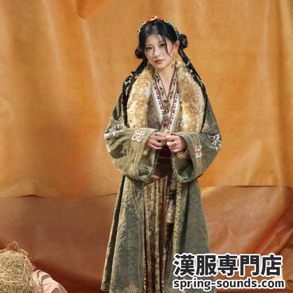 刺繍漢服 レディース漢服　十三余[鹿鸣在野]