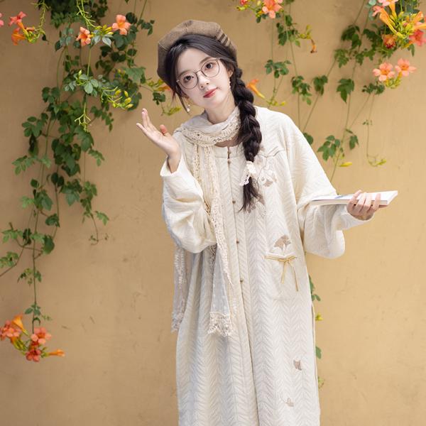 明制レディース漢服 池夏【立秋:银杏暖暖】