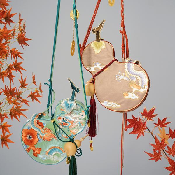 刺繍バッグ 漢服バッグ【瞳莞大福禄】