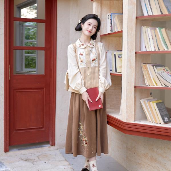 刺繍漢服　レディース 清水溪【晴野】