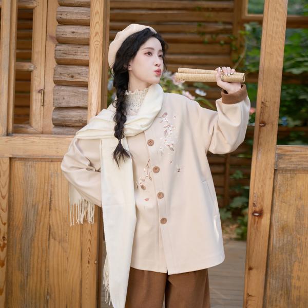 刺繍漢服　レディース 清水溪【白藏有信】