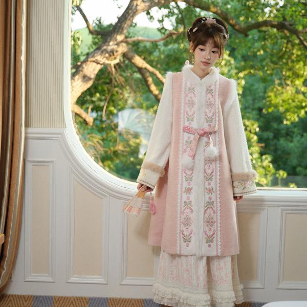 刺繍漢服 レディース漢服　十三余[桃间雪]