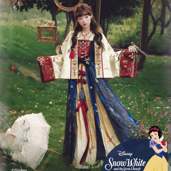 白雪姫風漢服 ディズニー漢服　 十三余[迪士尼 白雪公主]