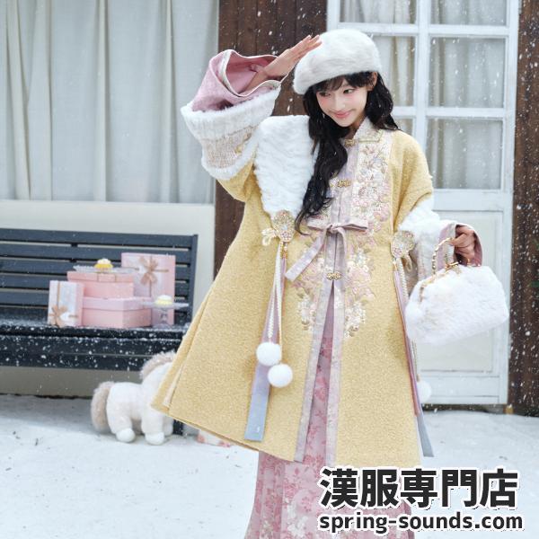 明制レディース漢服 [十三余--粉彩牡丹]