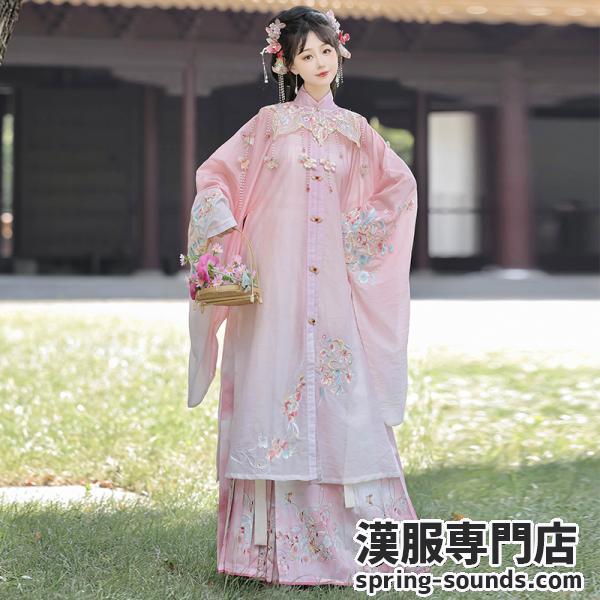 明制刺繍漢服 【描青黛】