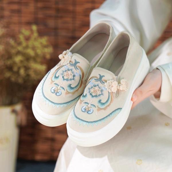 漢服靴 刺繍靴 レディース