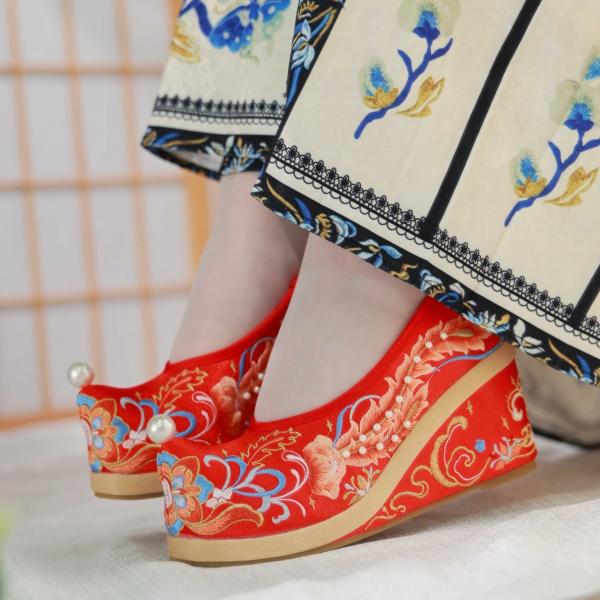 漢服靴 刺繍靴 レディース 【锦瑟流年】