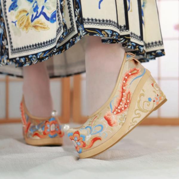 漢服靴 刺繍靴 レディース 【锦瑟流年】