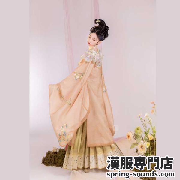 明制刺繍漢服 3点セット【野有蔓草】