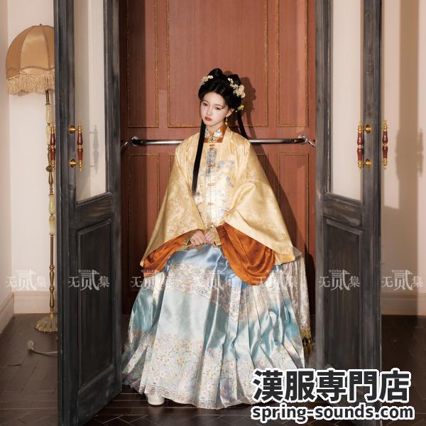 3点セット 兎柄刺繍漢服 明制レディース漢服【月桂千里】