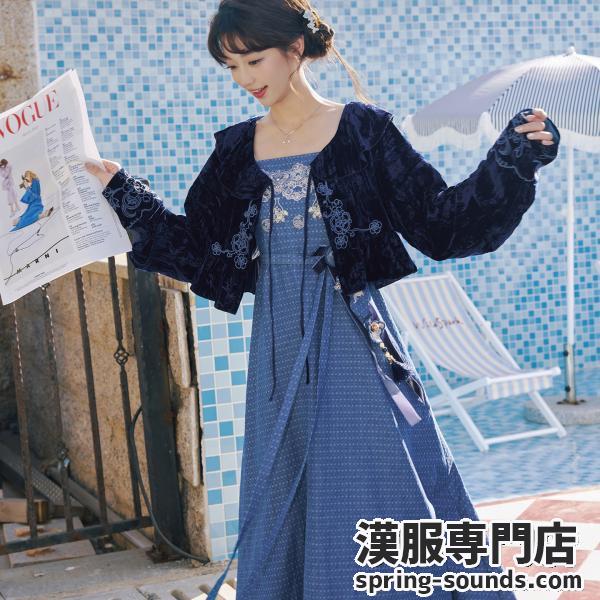 レディース漢服  十三余[墨玉]