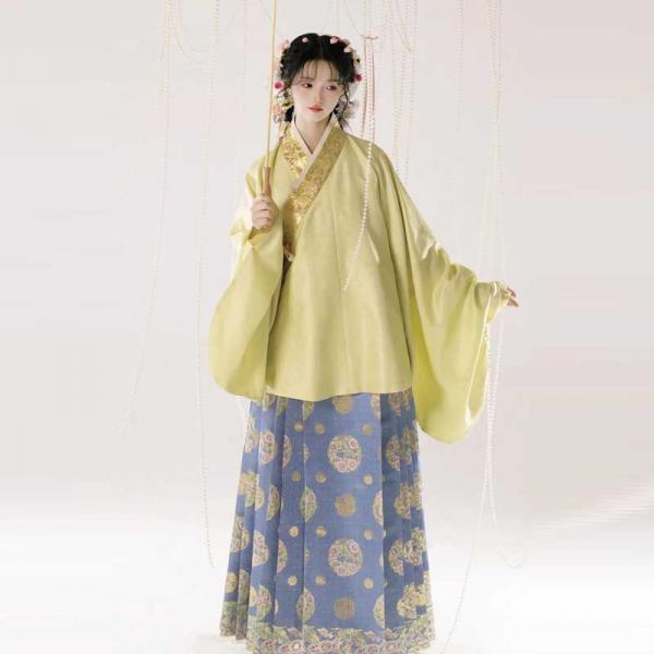 明制漢服 レディース漢服 2点セット【秋灯煮梦】