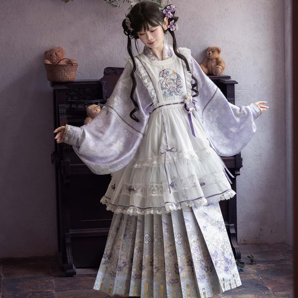 レディース漢服 琵琶袖 花仙记【鸢尾熊】