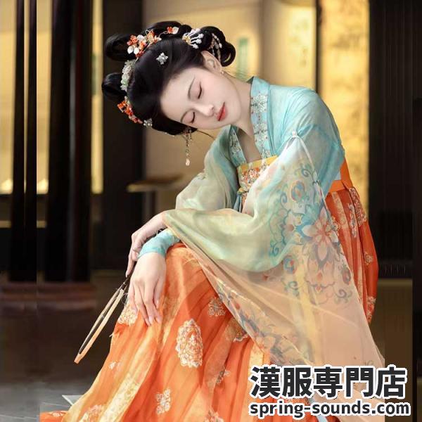 唐制漢服 レディース【重回汉唐花间意】