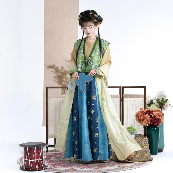 唐制レディース漢服　 花朝记｜青玉案