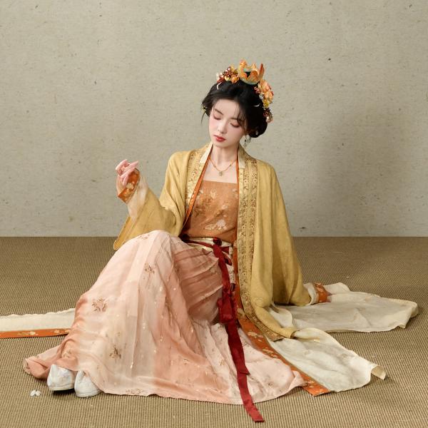 シルク製レディース漢服　十三余×中国丝绸博物館コラボ