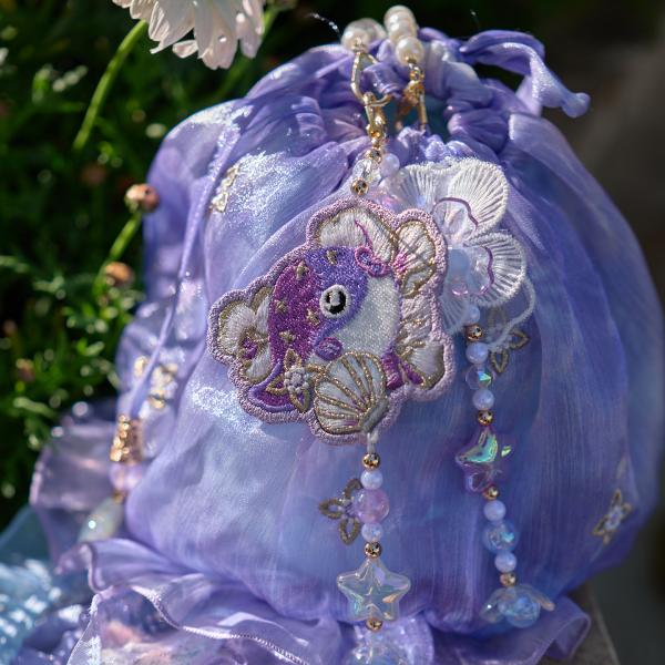刺繍バッグ　朵莉亚 幻珠鲛人 十三余×王者荣耀コラボ