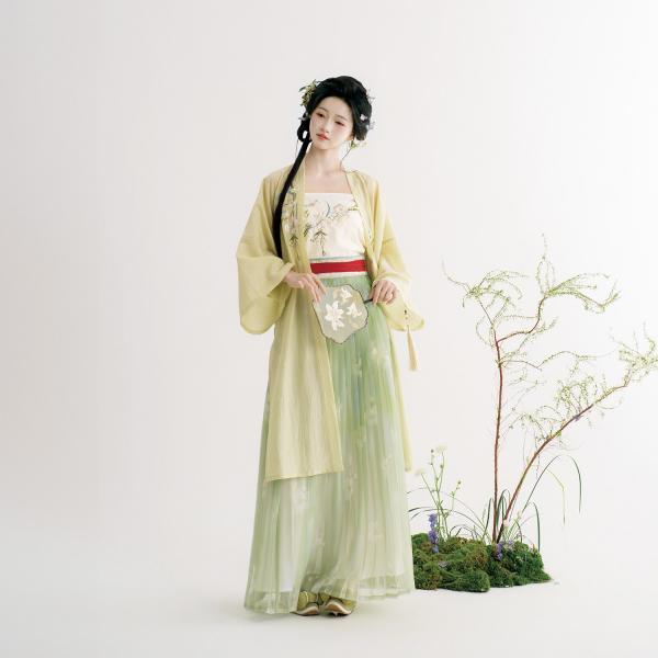 3点セット 刺繍漢服 宋風漢服 静还决 醉春烟