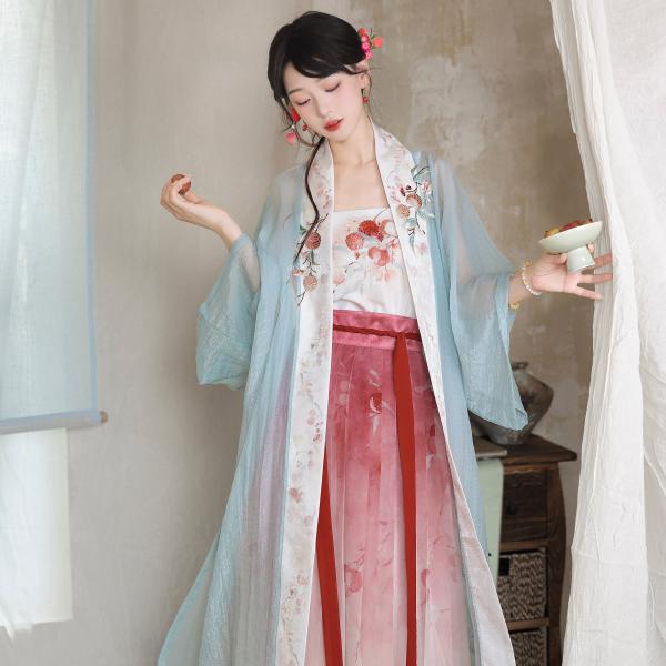 宋制漢服　素羽华裳 荔上花梢